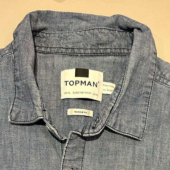 Topman Denim Shirt - Picture 3 of 8